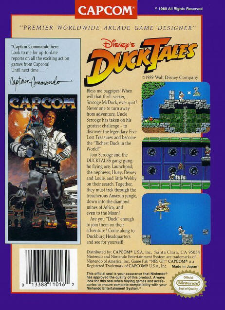 Ducktales 1 - Nintendo Entertainment System (NES) (Capcom - 1) video game collectible - Main Image 2