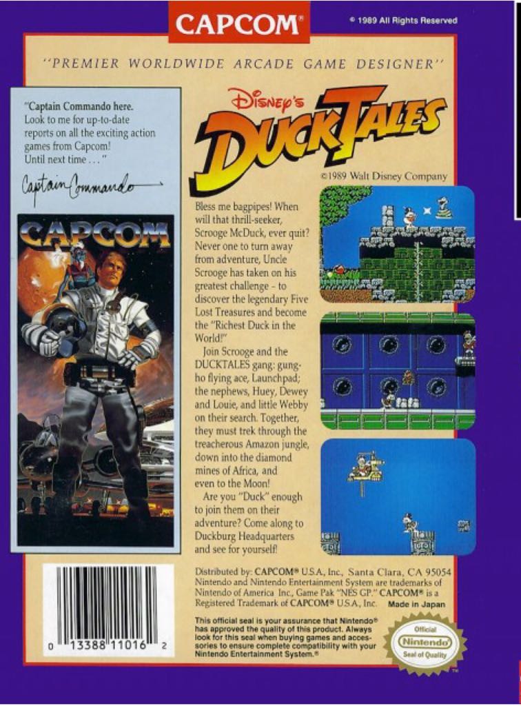 Ducktales - Nintendo Entertainment System (NES) video game collectible - Main Image 2