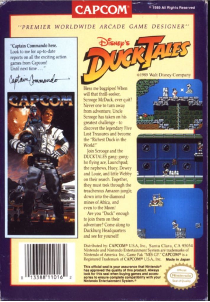 Ducktales (Loose) - Nintendo Entertainment System (NES) (Capcom - 1) video game collectible - Main Image 2