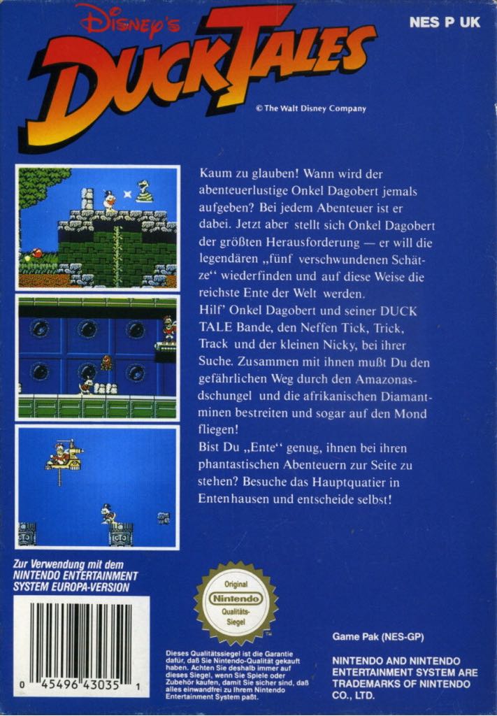 Ducktales - Nintendo Entertainment System (NES) video game collectible - Main Image 2
