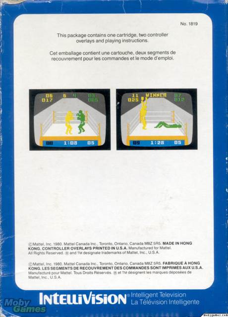 Boxing  (Mattel Electronics) video game collectible - Main Image 2