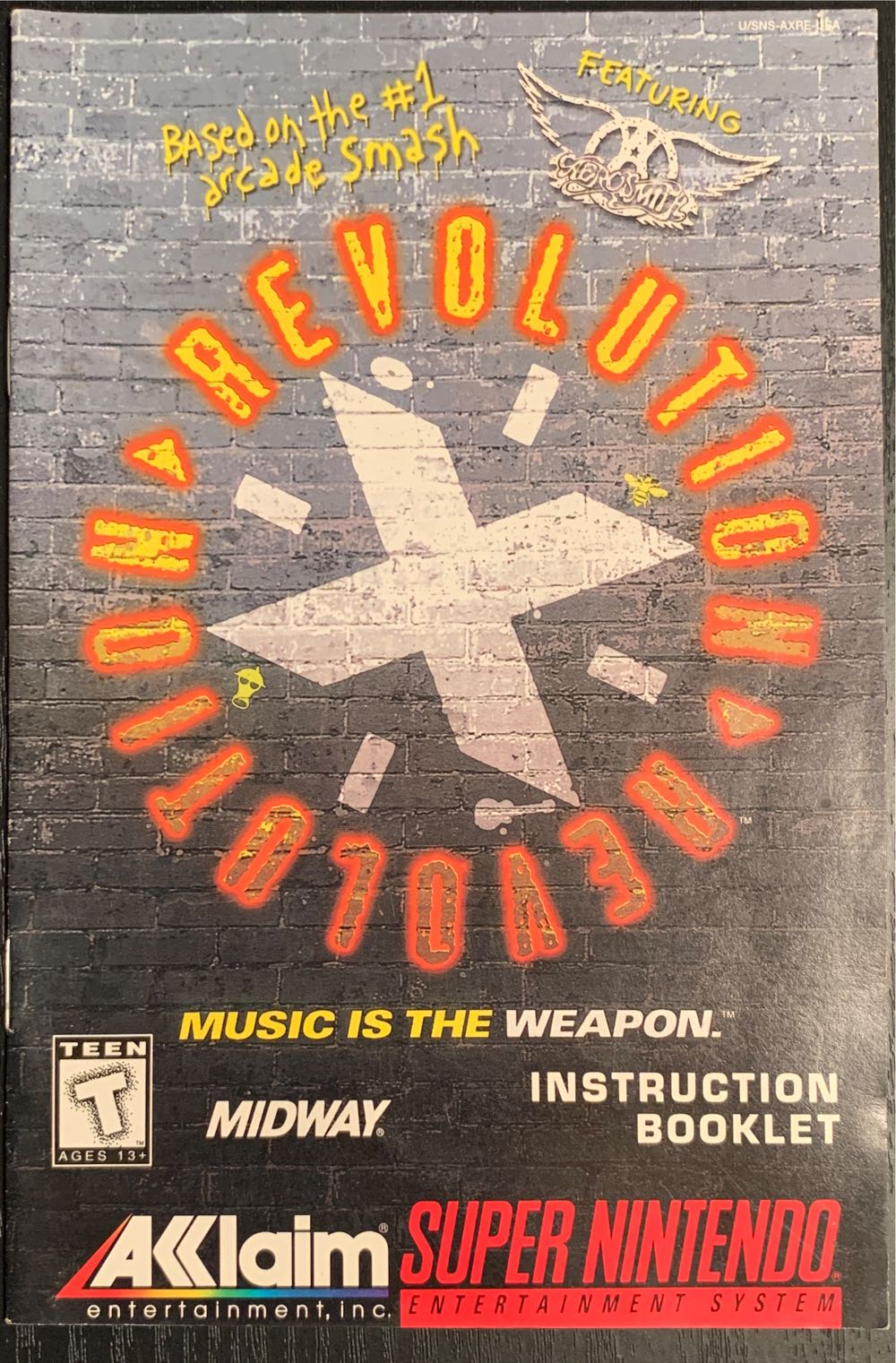 Revolution X - Nintendo Super Nintendo Entertainment System (SNES) (Acclaim Entertainment - 2) video game collectible [Barcode 3455190902059] - Main Image 3