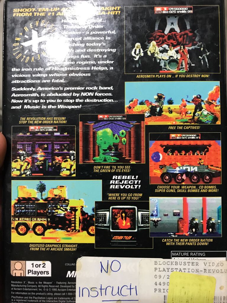 Revolution X - Sony PlayStation (Acclaim Enternainment) video game collectible - Main Image 2