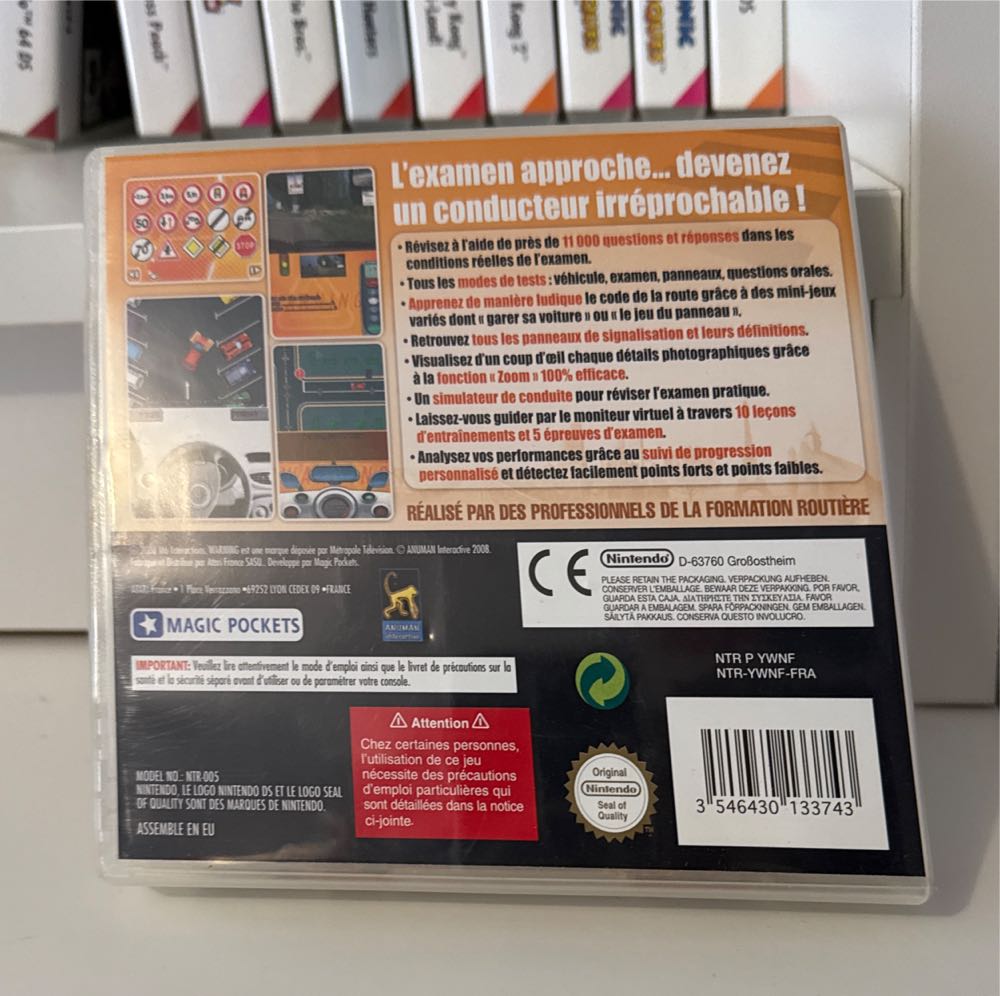 Warning Code De La Route - Nintendo DS video game collectible [Barcode 3546430133743] - Main Image 2