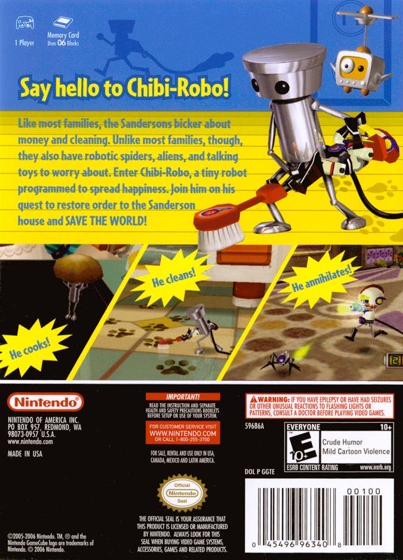 Chibi-Robo! - Nintendo GameCube (Nintendo - 1) video game collectible [Barcode 045496395032] - Main Image 2