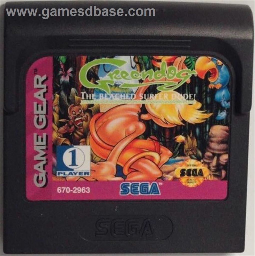 Greendog The Beached Surfer Dude! - Sega Game Gear (Sega Of America - 1) video game collectible - Main Image 1