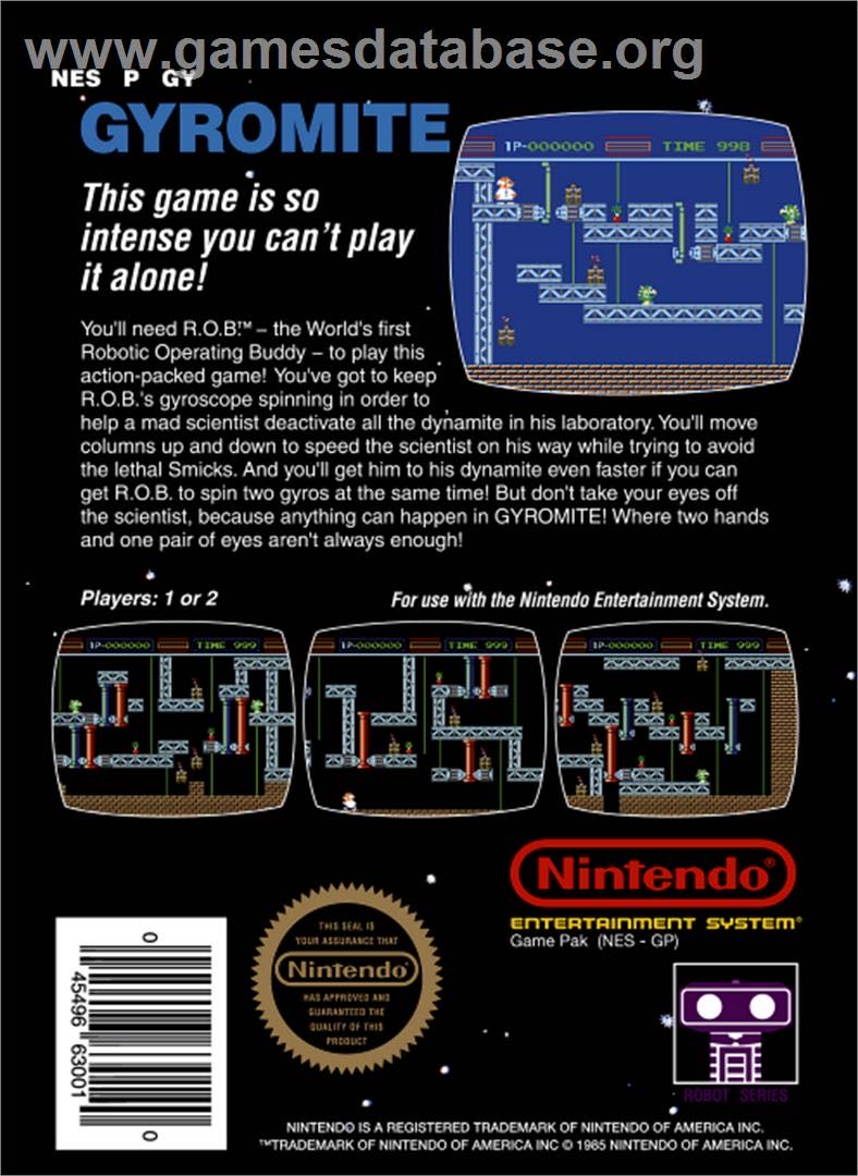 Gyromite - Nintendo Entertainment System (NES) video game collectible - Main Image 2