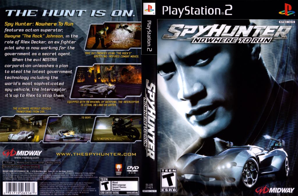 (2006) Spy Hunter: Nowhere to Run - Sony PlayStation 2 (PS2) (Terminal Reality - 1) video game collectible [Barcode 031719269167] - Main Image 2