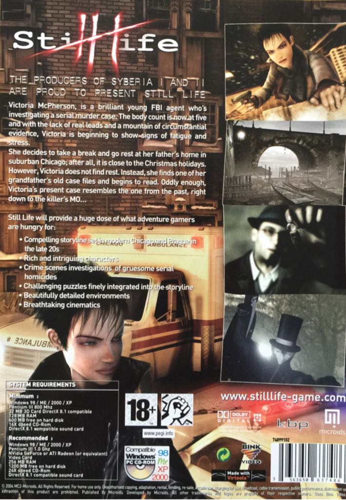 Still Life - PC (Meridian4 - 1) video game collectible [Barcode 705381166702] - Main Image 2