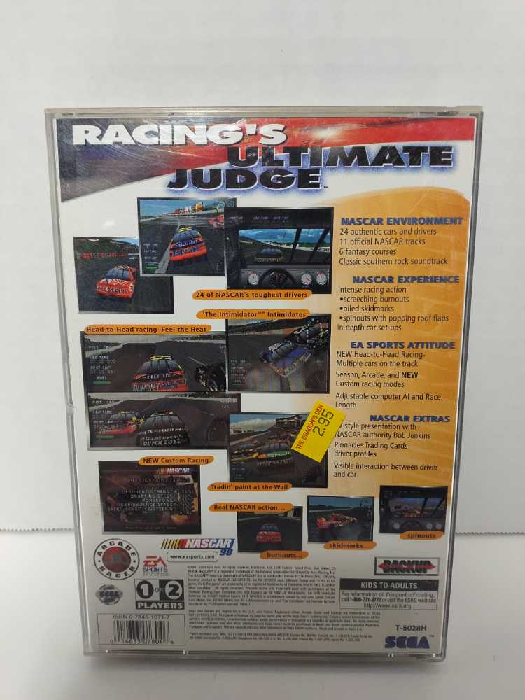 NASCAR 98 - Sega Saturn (EA Sports  - 2) video game collectible [Barcode 014633078046] - Main Image 2