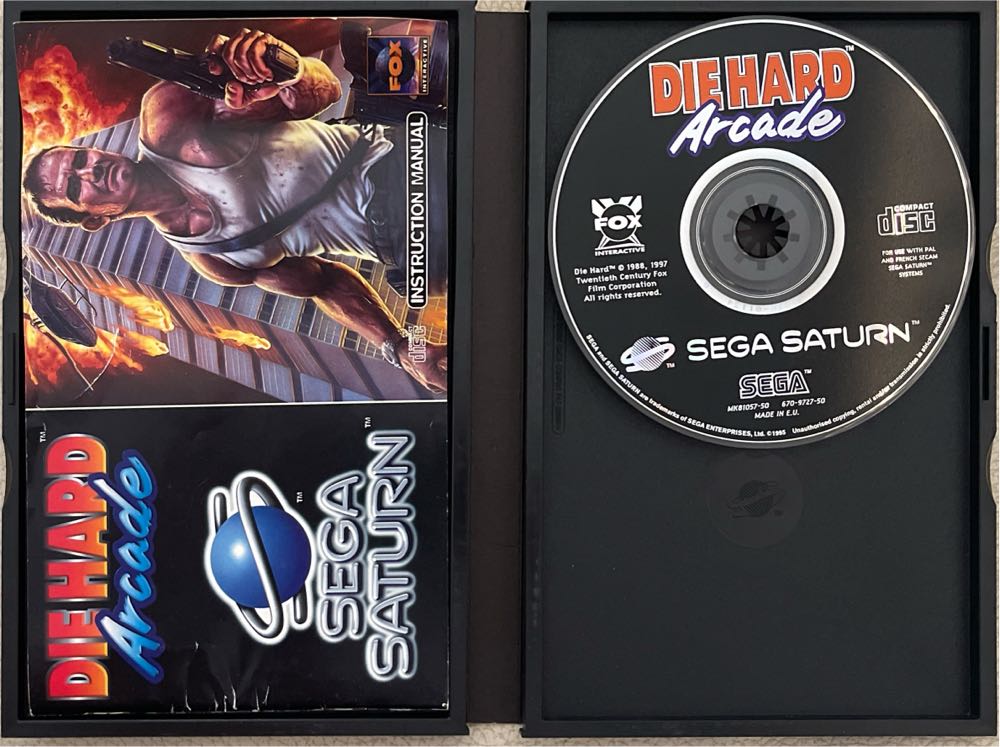 Die Hard Arcade - Sega Saturn video game collectible [Barcode 9312544041182] - Main Image 3