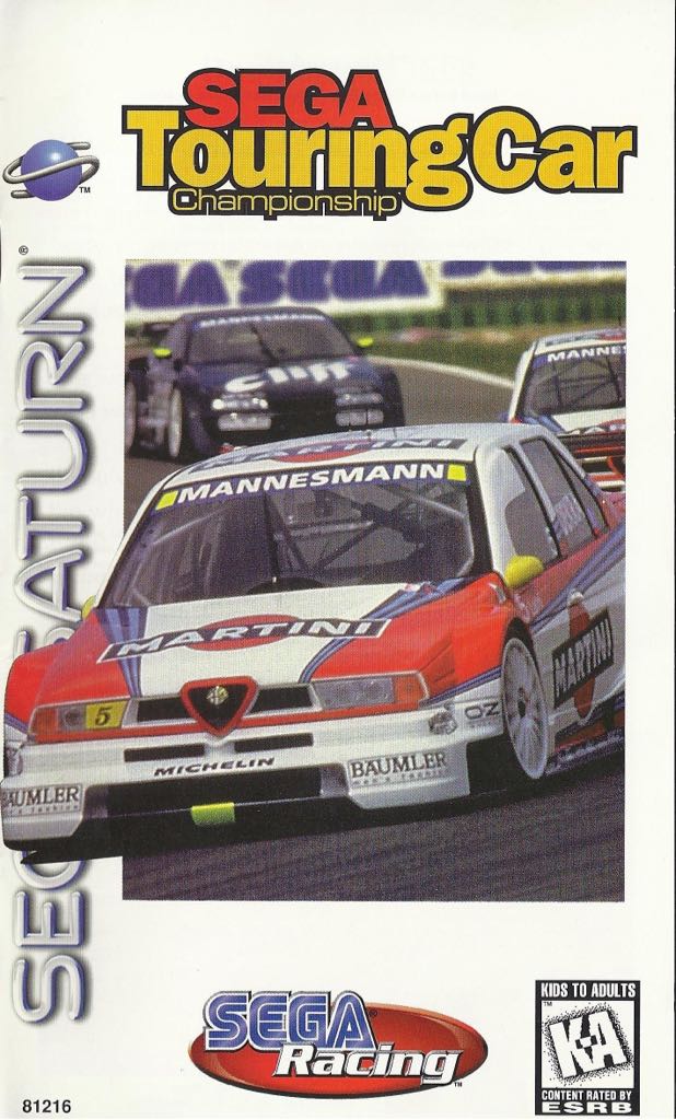 Sega Touring Car Championship - Sega Saturn (Sega - 1-2) video game collectible [Barcode 010086812169] - Main Image 2
