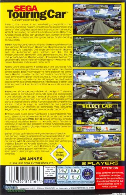 Sega Touring Car Championship - Sega Saturn (Sega - 1-2) video game collectible [Barcode 4974365812164] - Main Image 2
