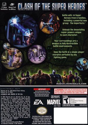 Marvel Nemesis: Rise of the Imperfects - Nintendo GameCube ((EA) Electronic Arts - 1-2 Players Simultaneous) video game collectible - Main Image 2