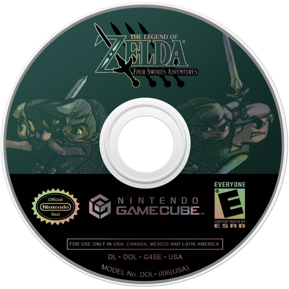 The Legend of Zelda: Four Swords Adventures - Nintendo GameCube (Nintendo - 1-4) video game collectible [Barcode 045496962180] - Main Image 3