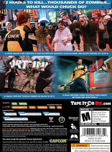 Dead Rising 2 - Valve Steam (Capcom - 1-4) video game collectible [Barcode 013388310654] - Main Image 2