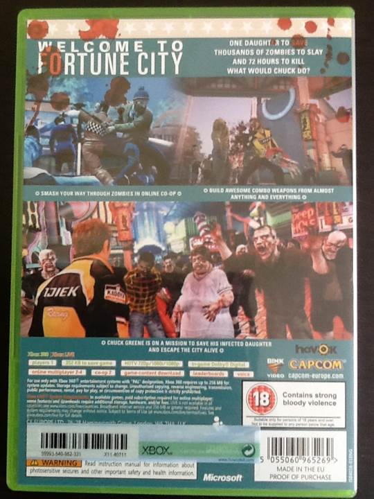 Dead Rising 2 (Classics) - Microsoft Xbox 360 (Capcom - 1) video game collectible [Barcode 5055060965269] - Main Image 2