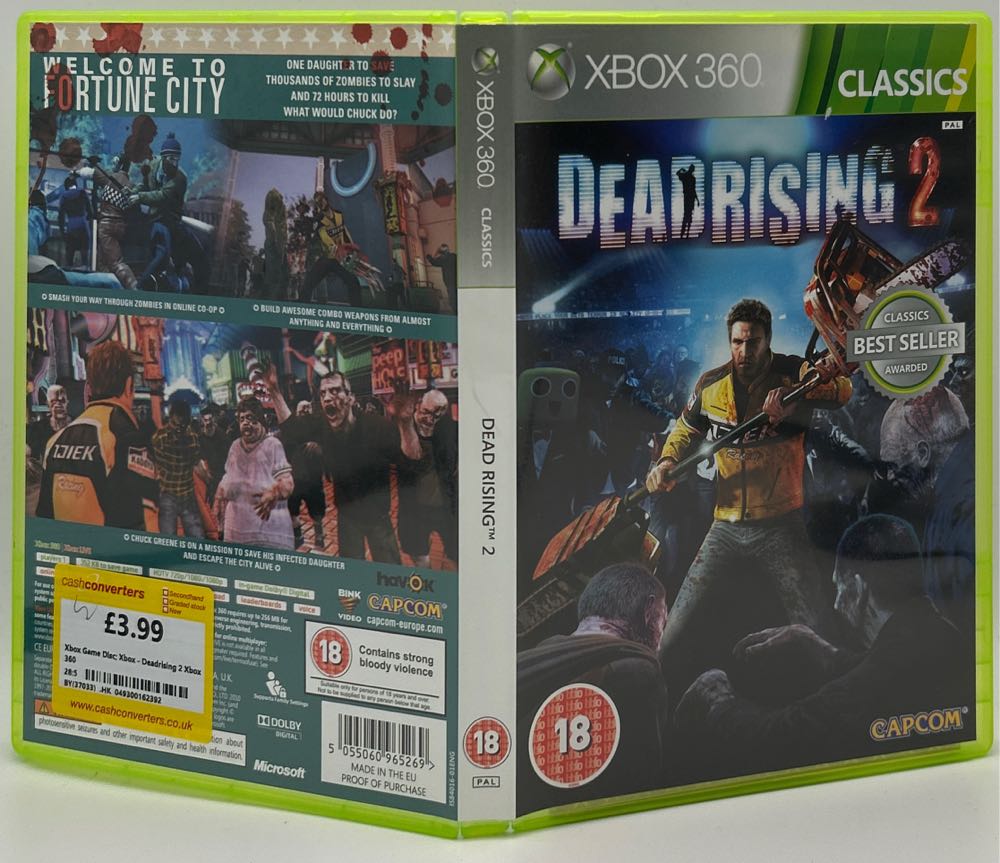 Dead Rising 2 (Classics) - Microsoft Xbox 360 (Capcom - 1) video game collectible [Barcode 5055060965269] - Main Image 3
