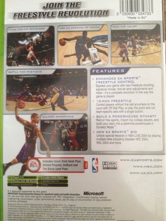 NBA Live 2004 - Microsoft Xbox (Electronic Arts - 4) video game collectible [Barcode 5030930034733] - Main Image 2