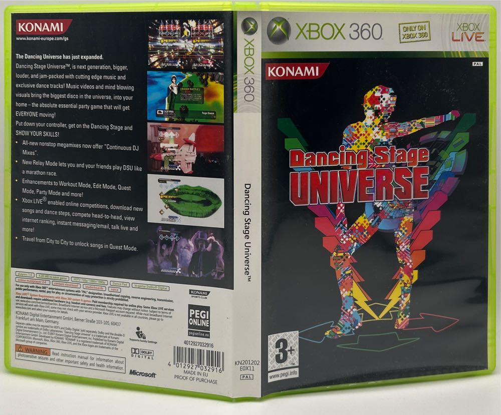 Dancing Stage Universe - Microsoft Xbox 360 video game collectible [Barcode 4012927032916] - Main Image 3