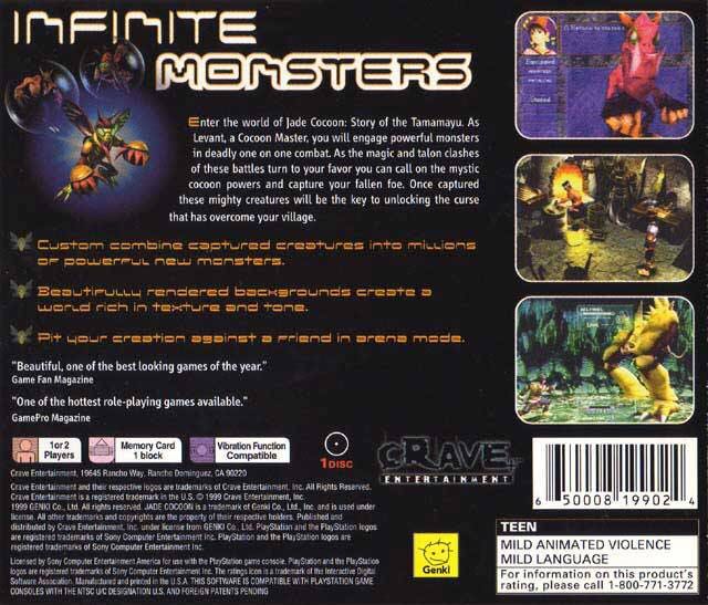 Jade Cocoon - Sony PlayStation (Crave Entertainment - 1) video game collectible [Barcode 3307212809719] - Main Image 2