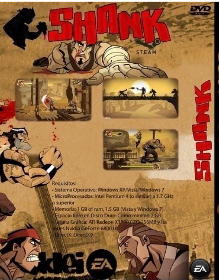 Shank - Sony PlayStation 3 (PS3) ((EA) Electronic Arts - 2) video game collectible - Main Image 2