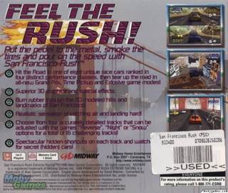 San Francisco Rush: Extreme Racing - Sony PlayStation (Midway - 2) video game collectible [Barcode 031719269730] - Main Image 2