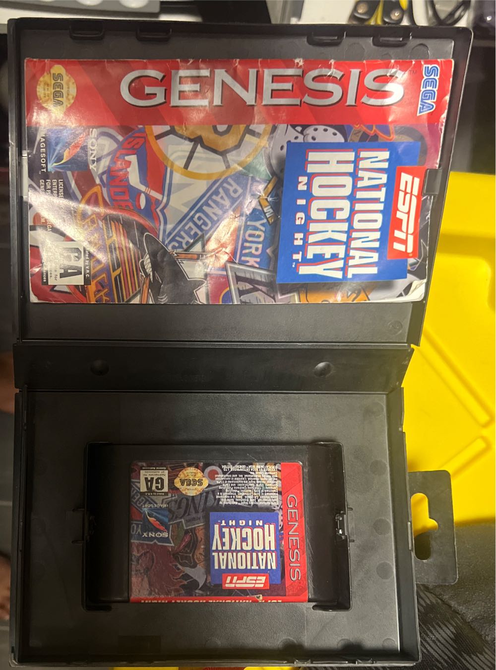 ESPN National Hockey Night - Sega Genesis (Mega Drive) (Sony Imagesoft - 1-2) video game collectible [Barcode 735009215604] - Main Image 3