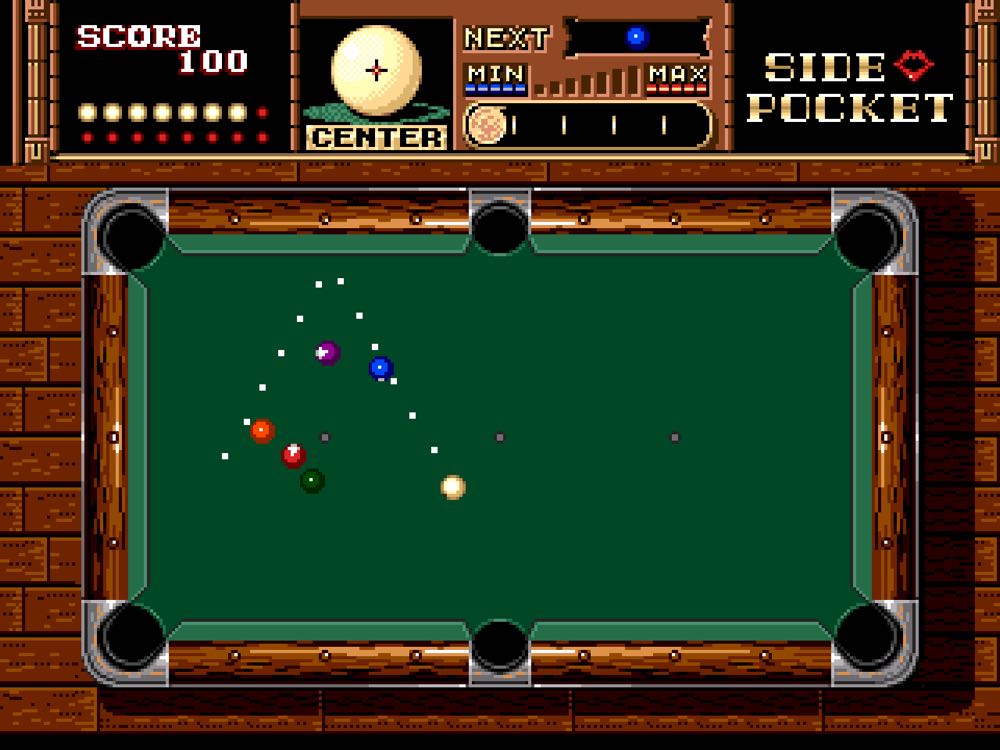 Side Pocket - Nintendo Switch Online (Data East - 1-2) video game collectible - Main Image 2