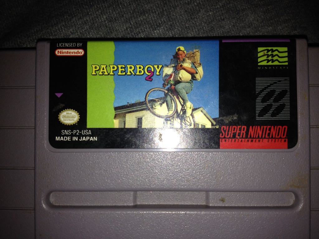 Paperboy 2 - Nintendo Super Nintendo Entertainment System (SNES) (Mindscape - 1-2) video game collectible - Main Image 1