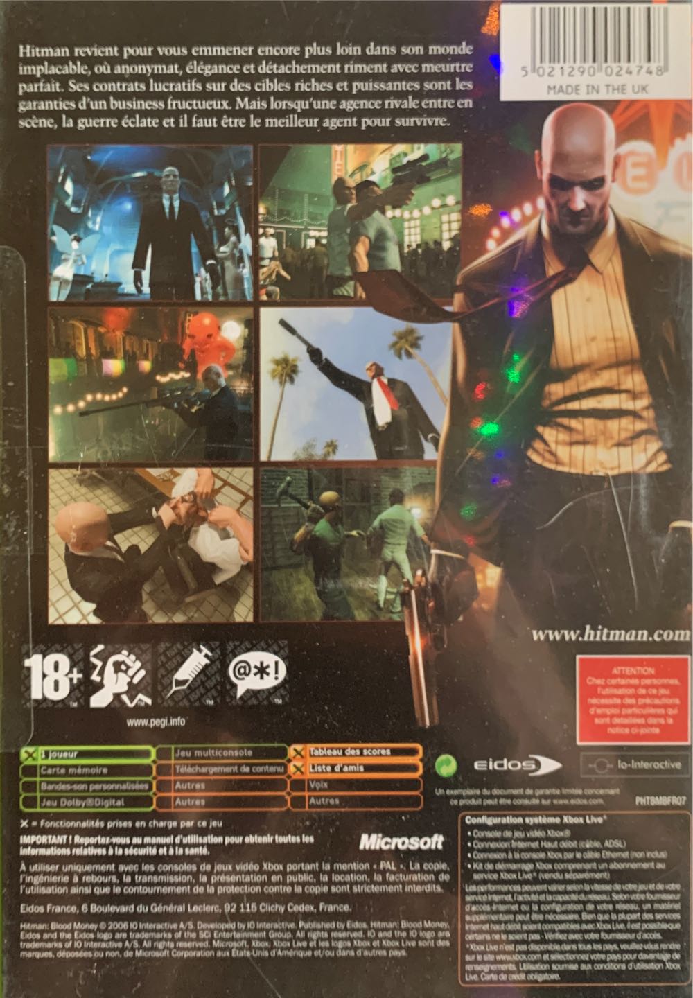 Hitman: The Complete First Season - Microsoft Xbox video game collectible [Barcode 5021290024748] - Main Image 2