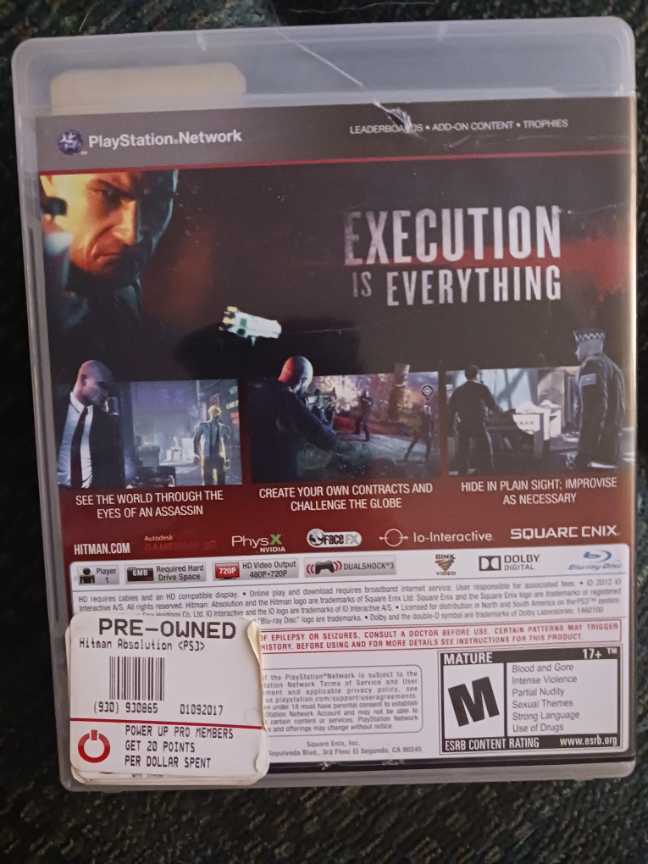Hitman - Sony PlayStation 3 (PS3) video game collectible - Main Image 3