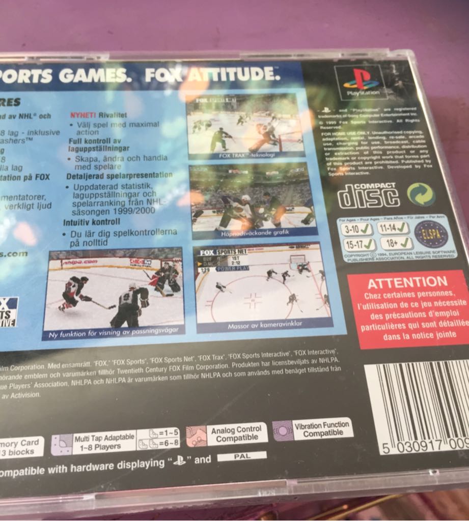 NHL Championship 2000 - Sony PlayStation video game collectible [Barcode 5030917009778] - Main Image 2