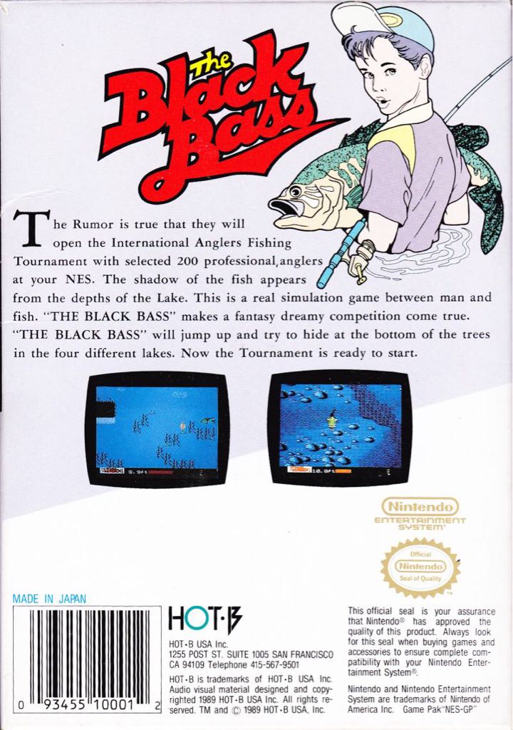 The Black Bass - Nintendo Entertainment System (NES) (Hot-B) video game collectible - Main Image 2