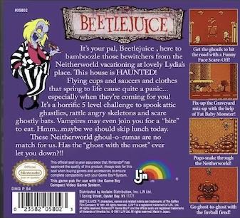 Beetlejuice - Nintendo Game Boy (LJN - 1) video game collectible - Main Image 2