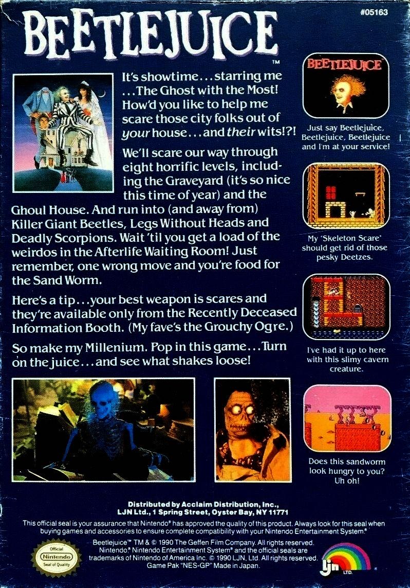 Beetlejuice - Nintendo Entertainment System (NES) video game collectible - Main Image 2