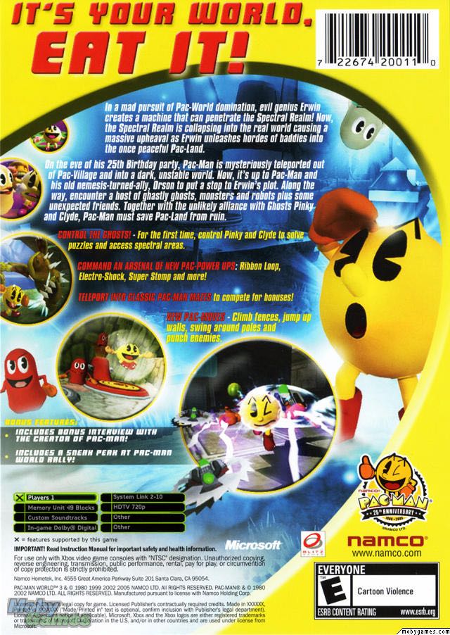 Pacman World 3 - Sony PlayStation 2 (PS2) (Bandai Namco) video game collectible - Main Image 2