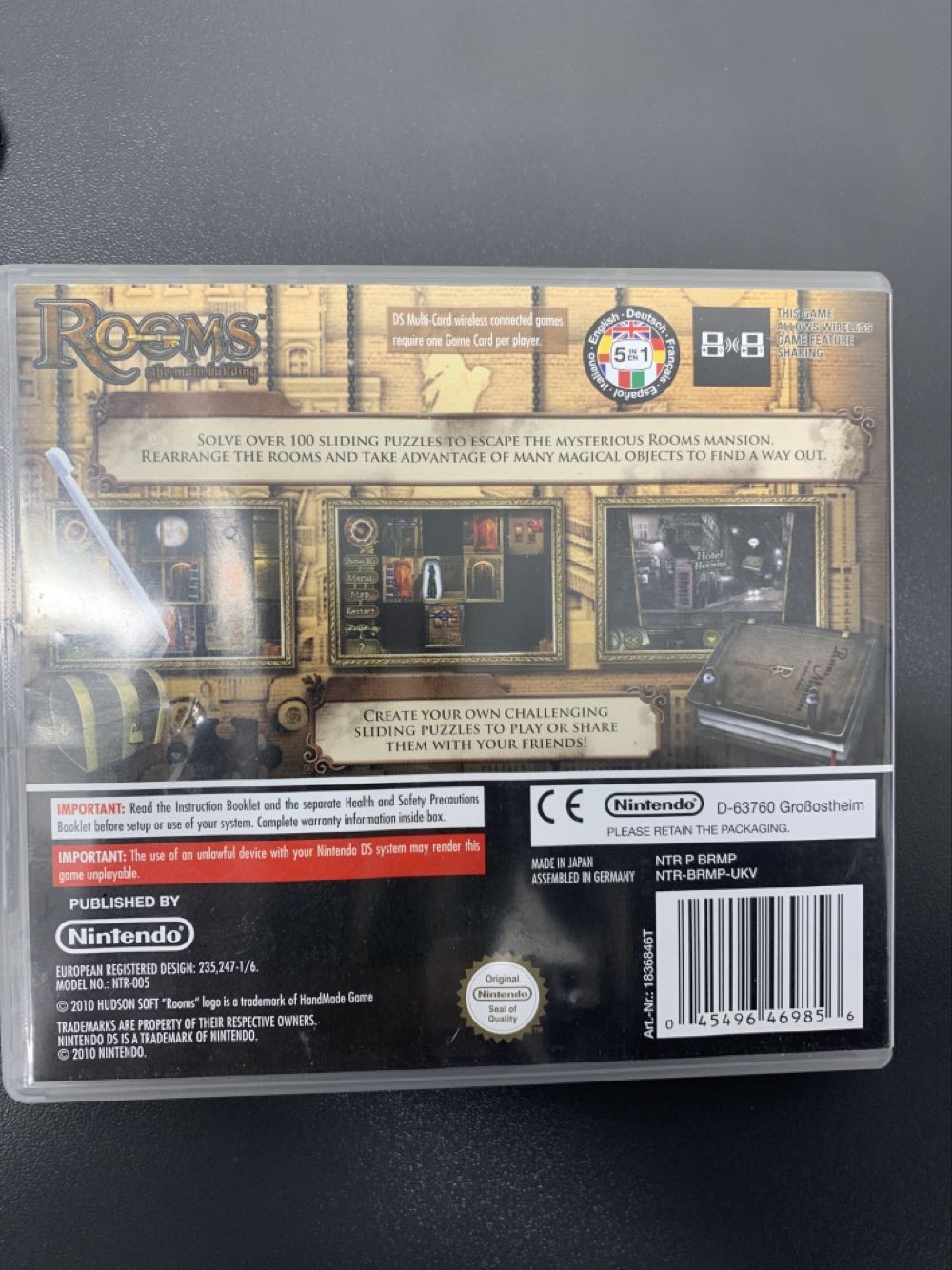 Rooms: The Main Building - Nintendo DS (Hudson - 1) video game collectible [Barcode 045496469856] - Main Image 2
