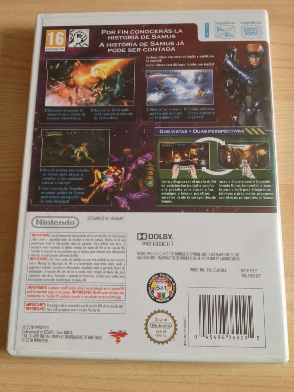 Metroid: Other M - Nintendo Wii (Nindendo - 1) video game collectible - Main Image 2