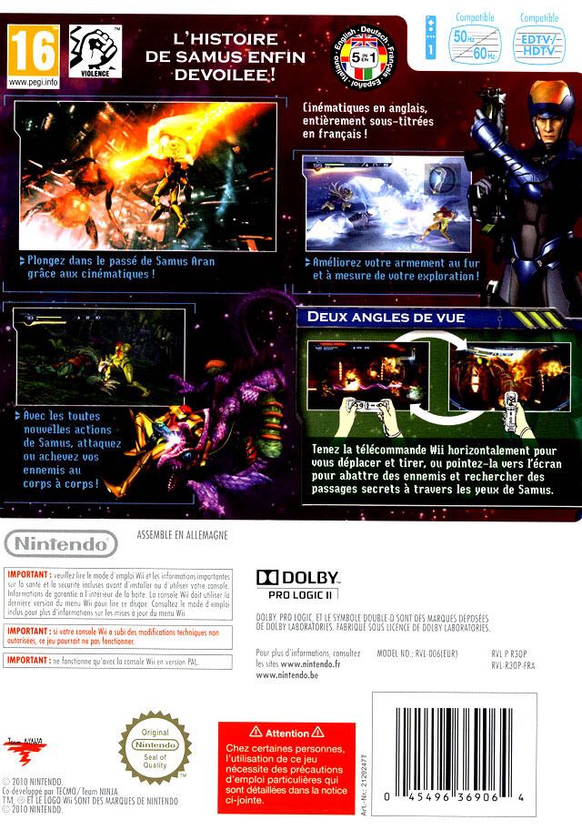 Metroid: Other M - Nintendo Wii (Nintendo - 1) video game collectible - Main Image 2