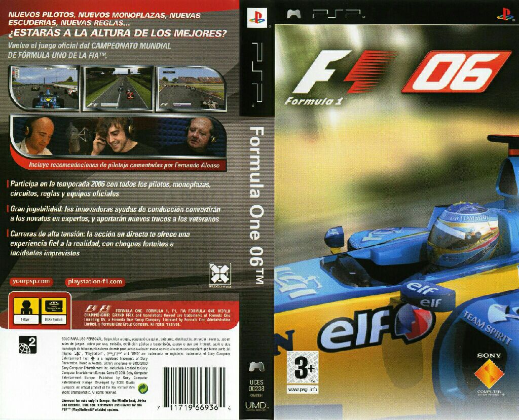 F1 06 - Sony PlayStation Portable (PSP) video game collectible [Barcode 711719668862] - Main Image 2