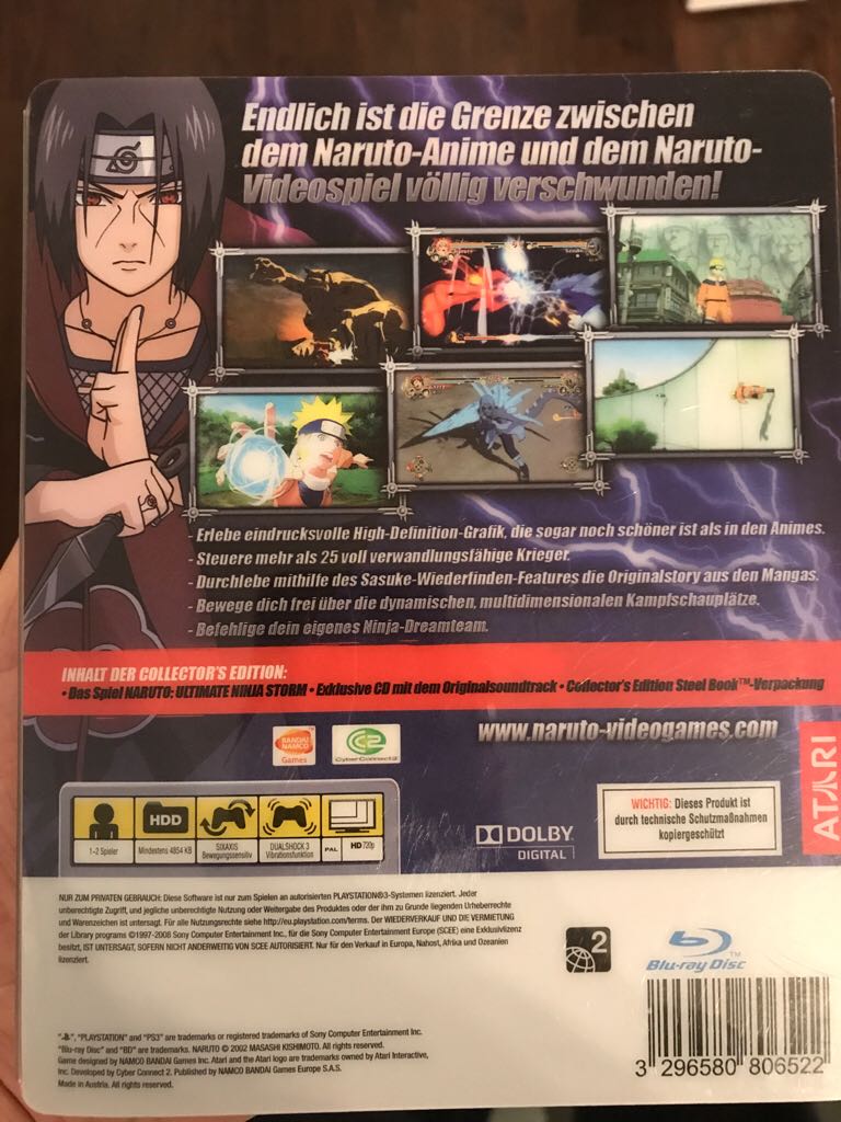 Naruto Ultimate Ninja Storm - Collector Edition - Sony PlayStation 3 (PS3) (Atari - 2) video game collectible [Barcode 3296580806522] - Main Image 2