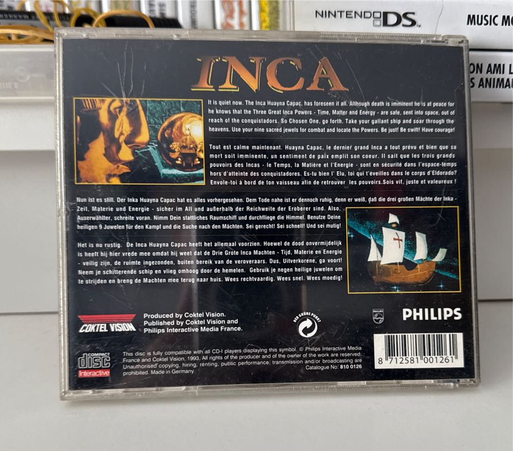 Inca - Philips CD-I (Philips - 1) video game collectible [Barcode 8712581001261] - Main Image 2
