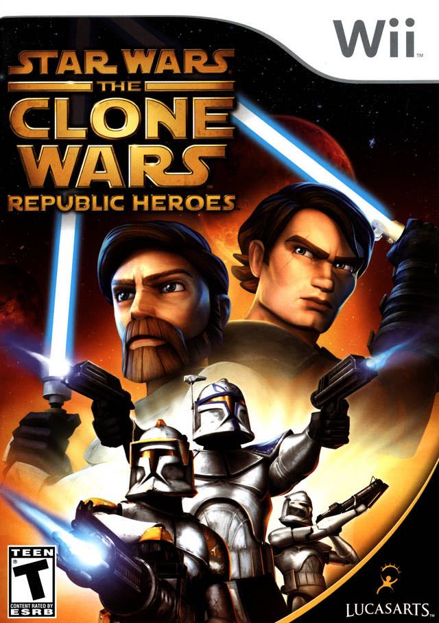 Star Wars The Clone Wars - Republic Heroes - Nintendo Wii (Lucas Arts - 2) video game collectible [Barcode 023272008345] - Main Image 1