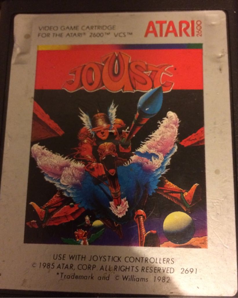 Joust - Atari 2600 video game collectible - Main Image 1