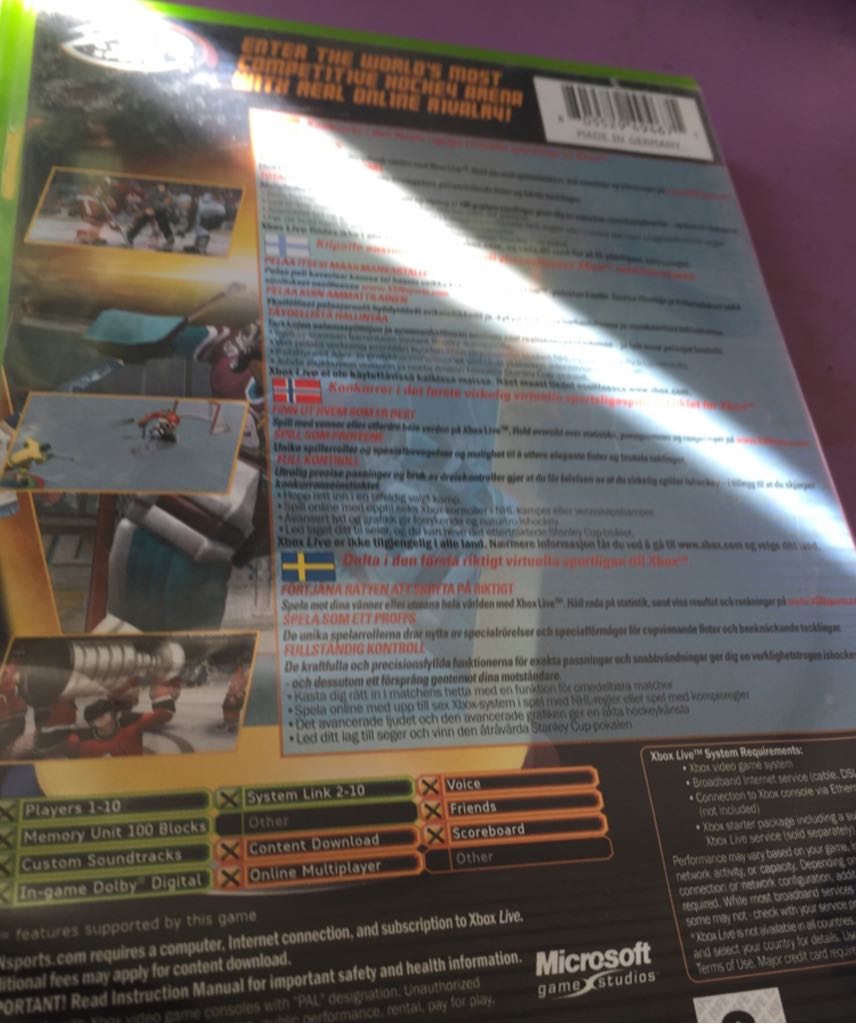 *XSN Sports: NHL Rivals 2004 - Microsoft Xbox (1-10) video game collectible [Barcode 805529494671] - Main Image 2