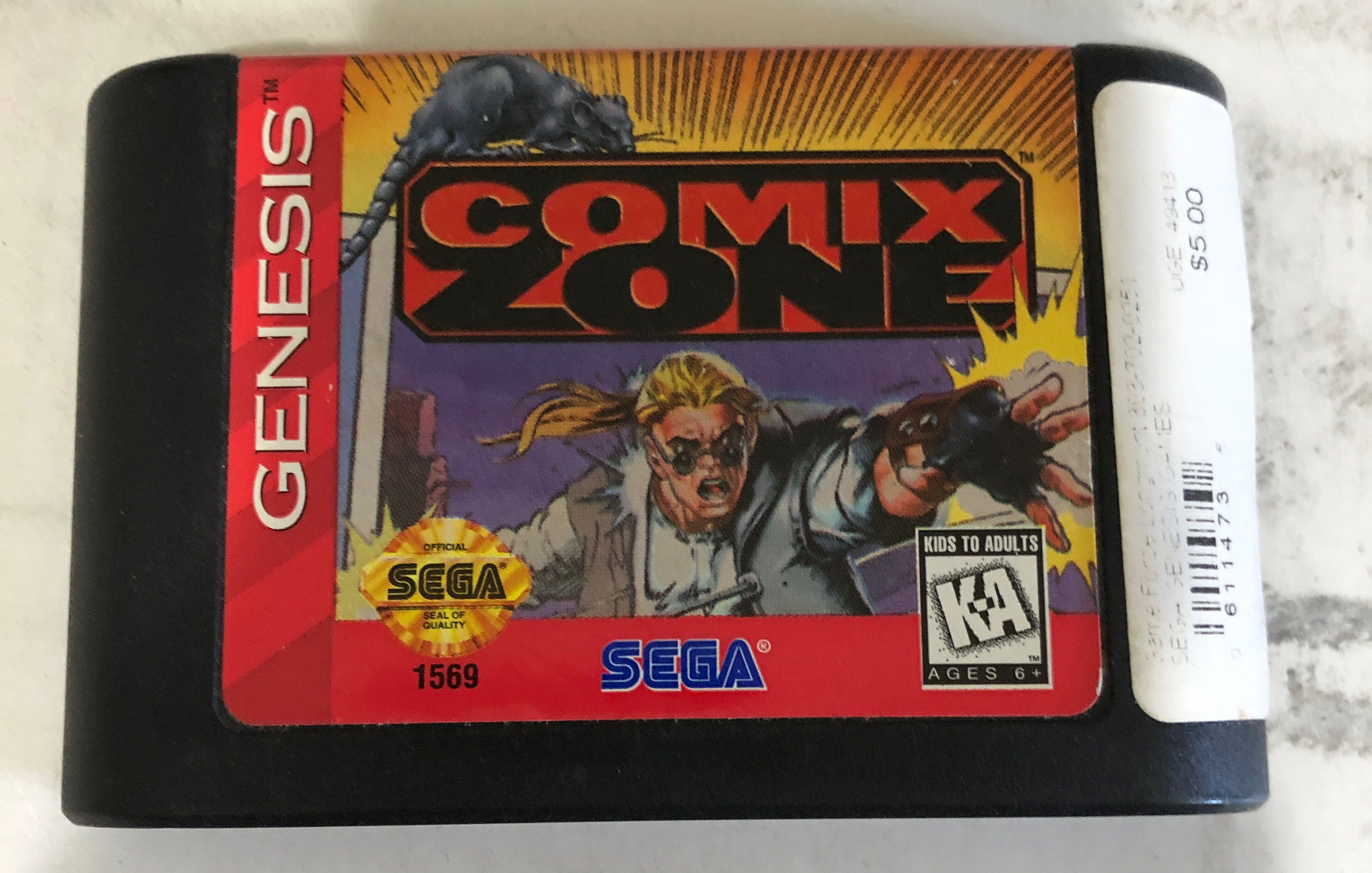 Comix Zone - Sega Genesis (Mega Drive) (Sega - 1) video game collectible [Barcode 010086015690] - Main Image 3