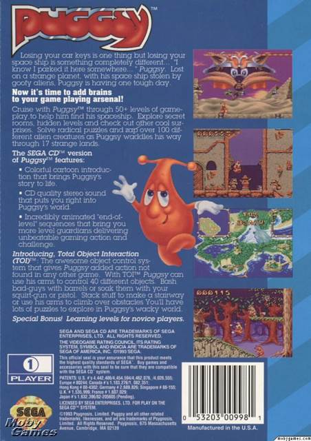 Puggsy - Sega CD video game collectible - Main Image 2