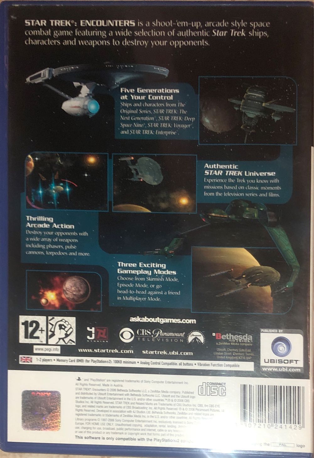 Star Trek: Encounters - Sony PlayStation 2 (PS2) (Ubisoft - 1-2) video game collectible [Barcode 3307210241429] - Main Image 2