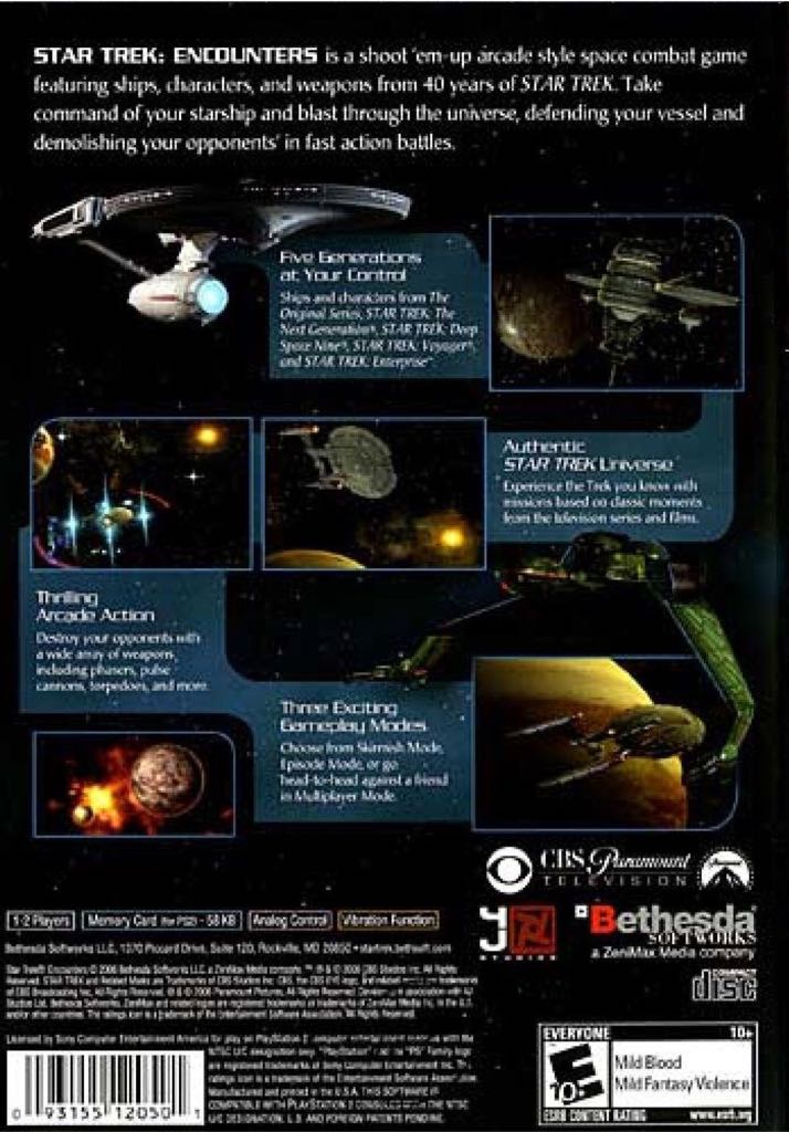 Star Trek: Encounters - Sony PlayStation 2 (PS2) (Ubisoft - 2) video game collectible [Barcode 3307210241689] - Main Image 2
